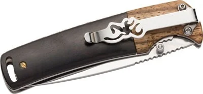 BROWNING KNIFE BUCKMARK - FOLDING HUNTER 3" BLADE WOOD - Image 2