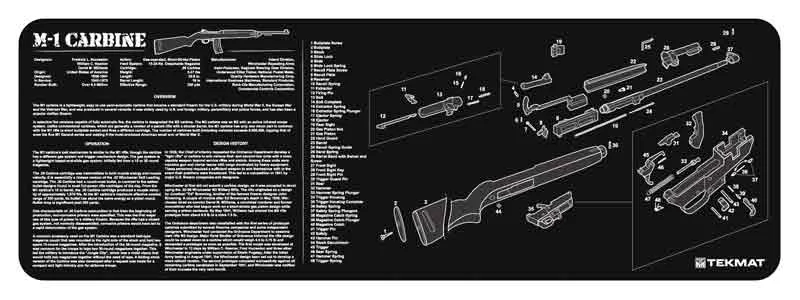 TEKMAT ARMORERS BENCH MAT - 12"X36" M1 CARBINE