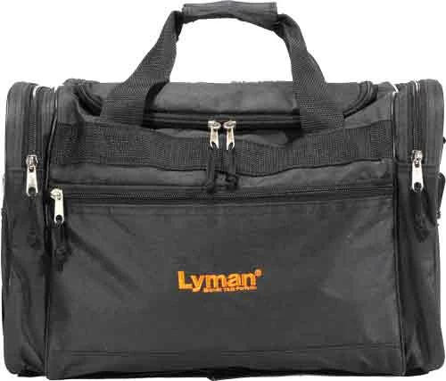 LYMAN HANDGUN RANGE BAG - BLACK NYLON W/CARRY STRAP
