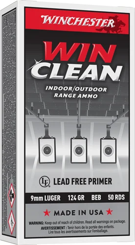WINCHESTER WINCLEAN 9MM LUGER - 124GR JSP 50RD 10BX/CS
