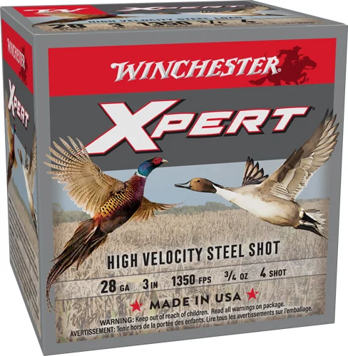 WINCHESTER XPERT STEEL 28GA 3" - 3/4OZ #4 25RD 10BX/CS