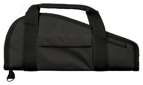 BULLDOG PISTOL CASE 18" BLACK - ACCESSORY POCKET & CARRY STRAP
