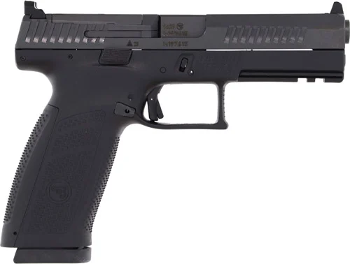 CZ P-10 F OR 9MM FS 10RD - REVERSIBLE MAG CATCH BLACK