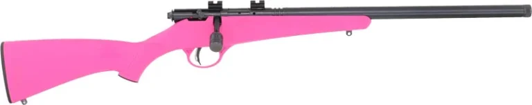 SAVAGE RASCAL FVSR SINGLESHOT - YOUTH 22LR HB THREADED PINK