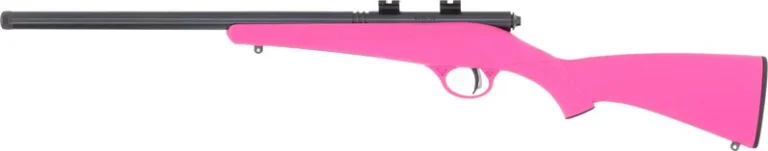 SAVAGE RASCAL FVSR SINGLESHOT - YOUTH 22LR HB THREADED PINK