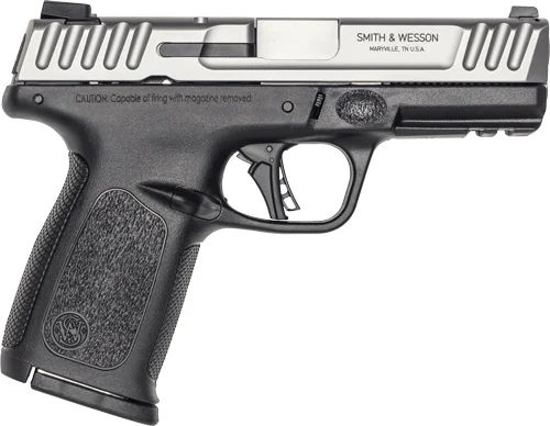S&W SD40 2.0 40SW 4" FS 14-SH - SILVER SS SLIDE/BLACK POLYMER - Image 2