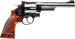 S&W 25 CLASSIC 45LC 6.5" AS - BLUED CHECKERED WOOD GRIPS