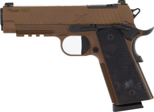 SIG 1911 XCARRY 45ACP 4.25" - XRAY3 OR (2)8RD G10 COYOTE - Image 2