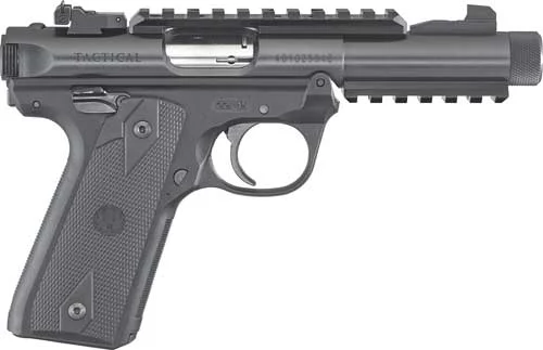 RUGER MARK IV 22/45 TACTICAL - 22LR 4.40 ADJ. BLACK RUBBER