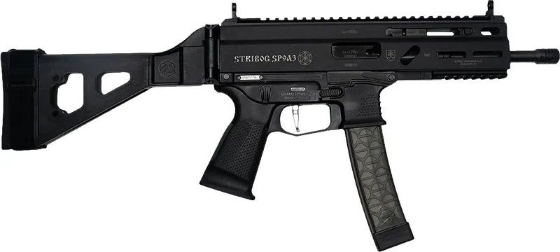GRAND POWER STRIBOG SP9A3 9MM - 8" BBL 30 RD MAG W/BRACE BLK