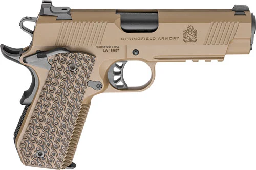 SPRINGFIELD 1911 TRP 45ACP - 4.25" 7RD COYOTE W/CARRY CUT - Image 2
