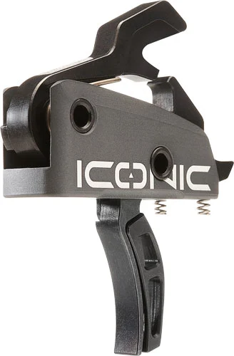 RISE TRIGGER ICONIC GRAY - 2-STAGE 1-2LB AR-15 W/PINS