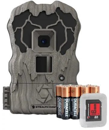 StealthCam QV18K Trail Camera 18MP 18 IR w/Distressed Finish - Batteries & 16GB SD Card