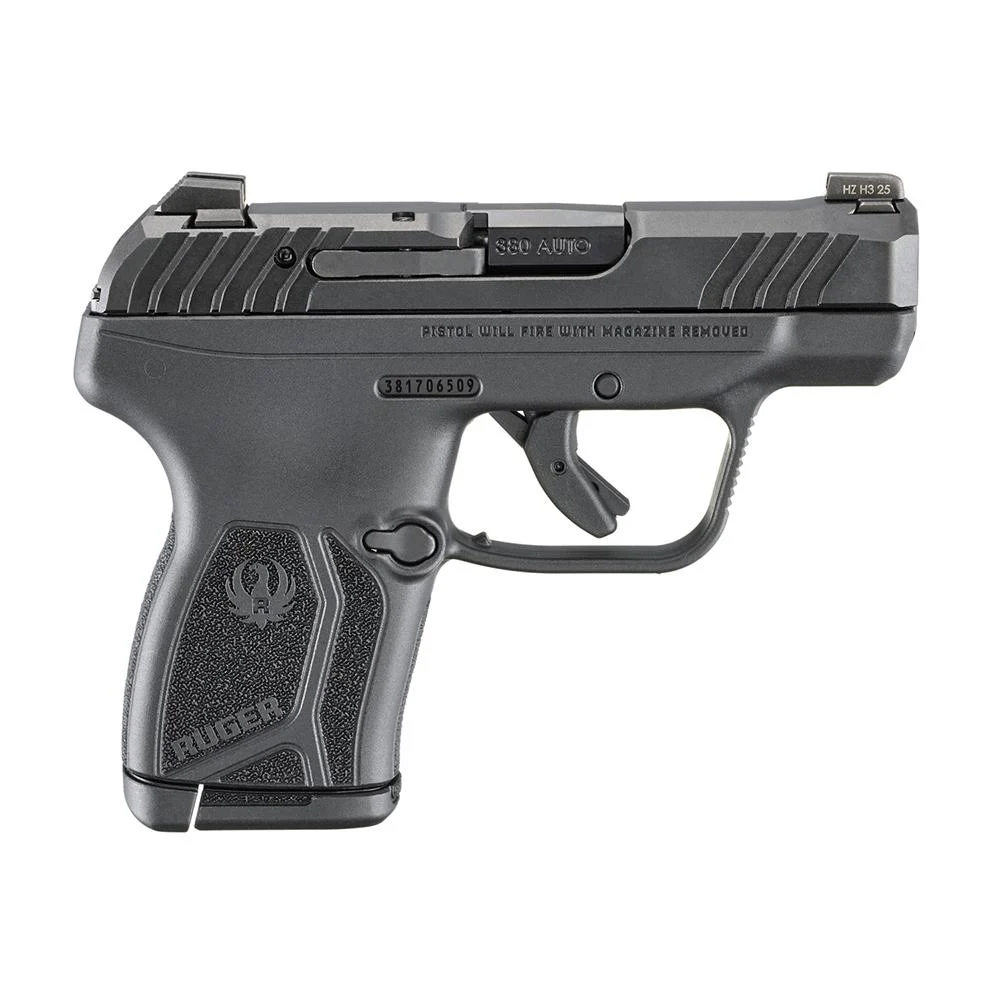 Ruger LCP Max Handgun .380 ACP 10rd Magazine 2.8" Barrel Black Manual Safety