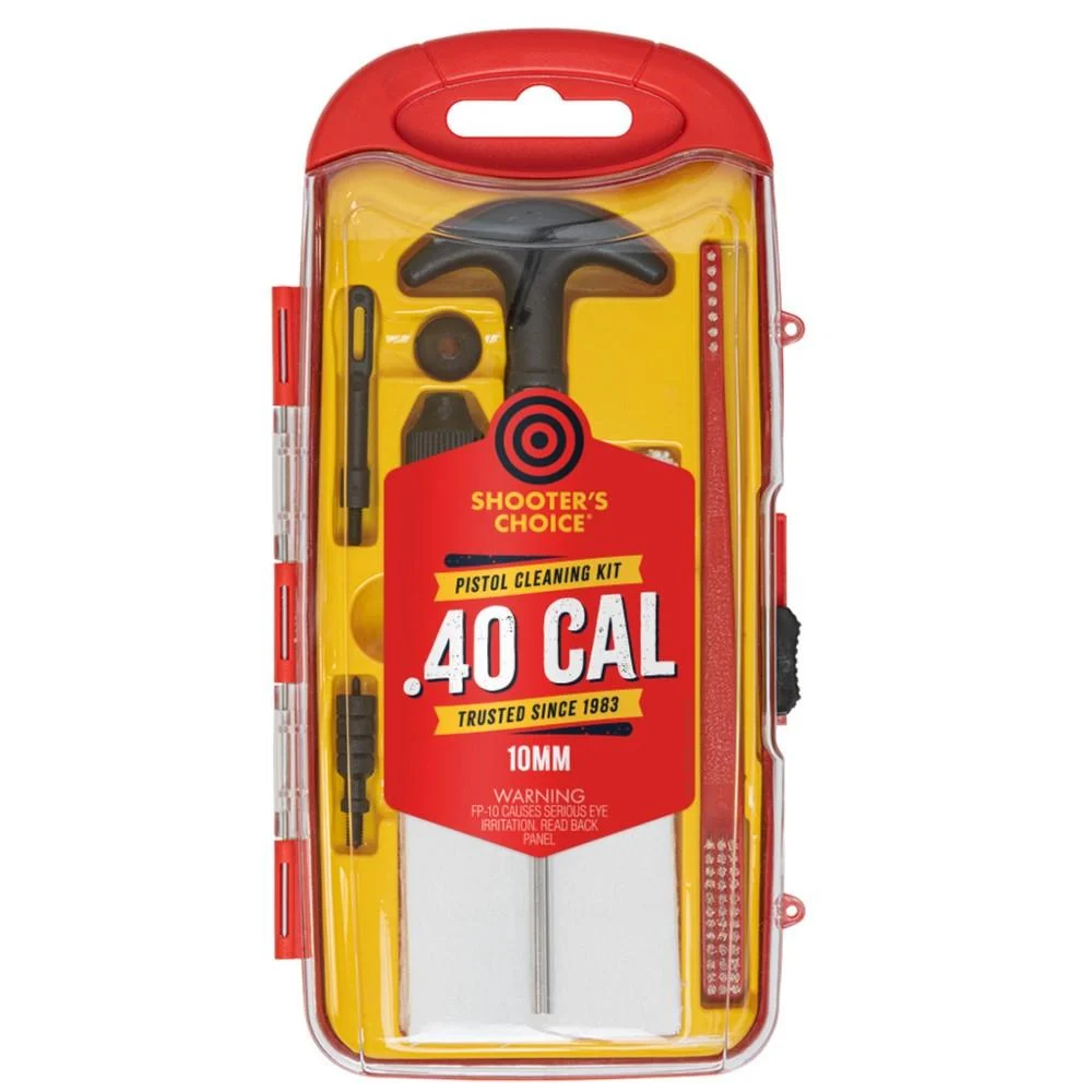 Shooters Choice .40 Cal Handgun Cleaning Kit with Aluminum Rod
