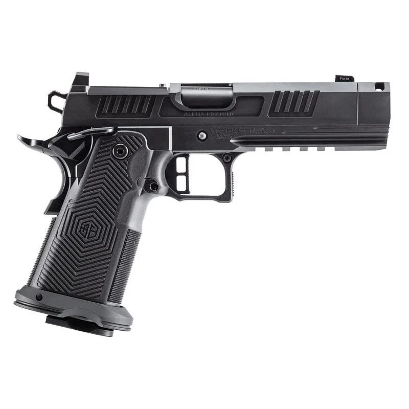 Alpha Foxtrot 1911 Romulus 10mm Auto 17rd Magazines(2) 4.25" Comp Threaded Barrel MOS DLC Black