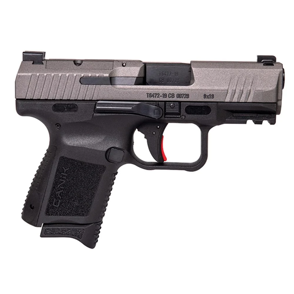 Century Arms Canik TP9 Elite SC 9mm Luger 12rd (1) & 15rd (1) Magazines 3.5" Barrel Tungsten Slide/ Black Grip