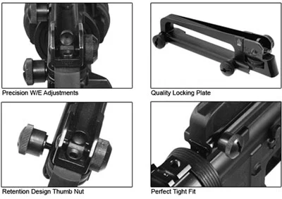 UTG CARRY HANDLE ASSEMBLY - W/SIGHT PICATINNY MOUNT - Image 2